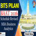 BITS Pilani BAAT 2026 Schedule Revised for MBA Business Analytics; Exam Scheduled on March 22